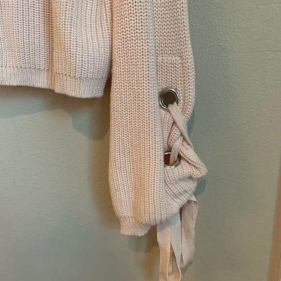 Lulus Oversized Pink Sweater XS - Picture 2 of 6